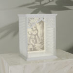 Solid Surface Backlit Mandir